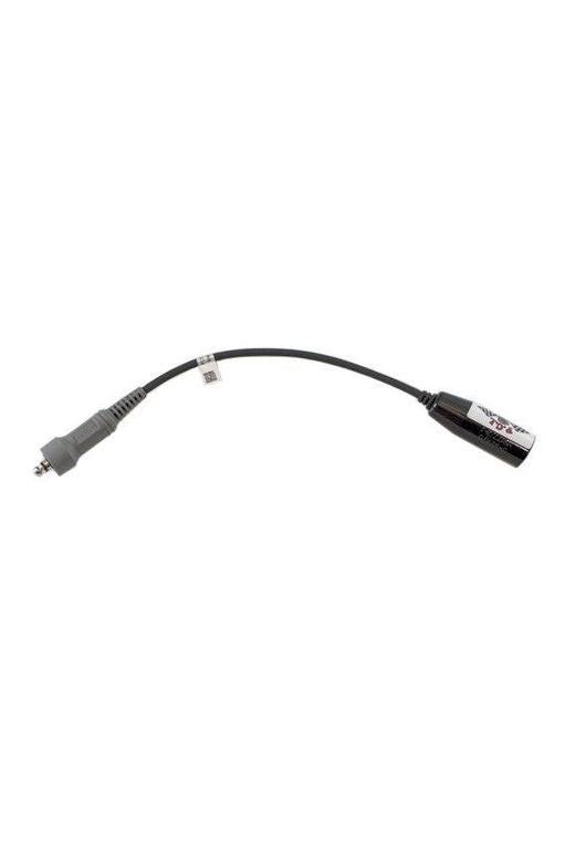 Female Elite to Trax male adapter cable for connecting headsets to stereo intercom systems.