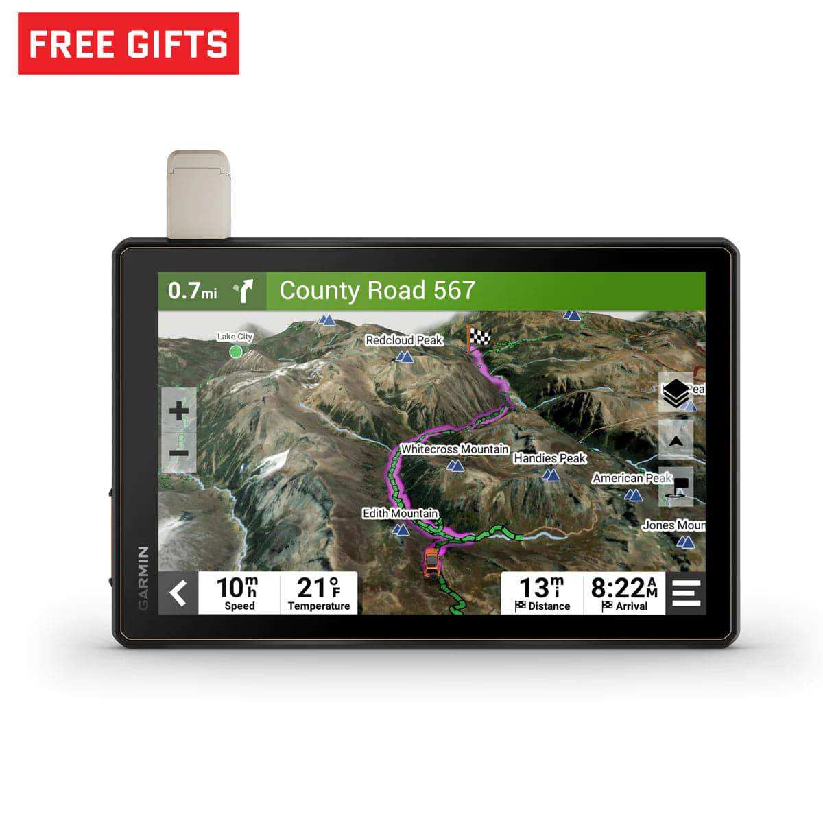 Garmin Tread XL 10-inch rugged GPS navigator with ultrabright touchscreen and satellite communication for overland adventures