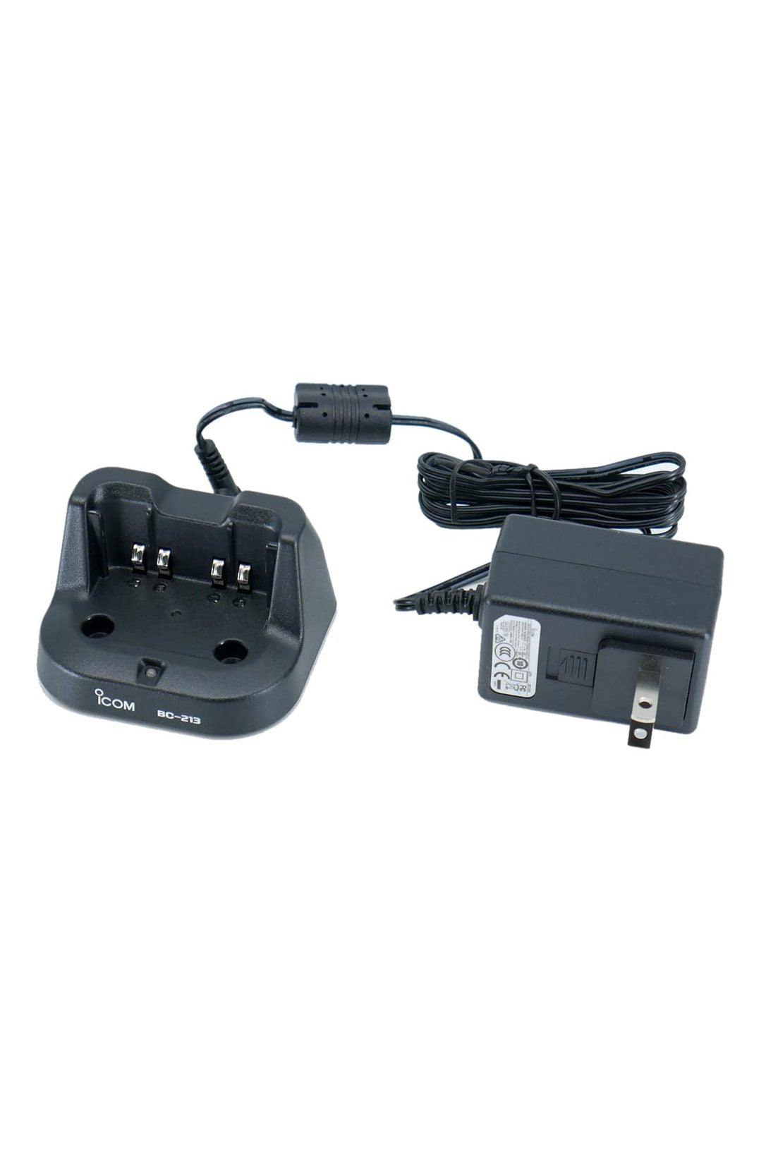 Icom BC-213 Rapid Charger with adapter for handheld radios.