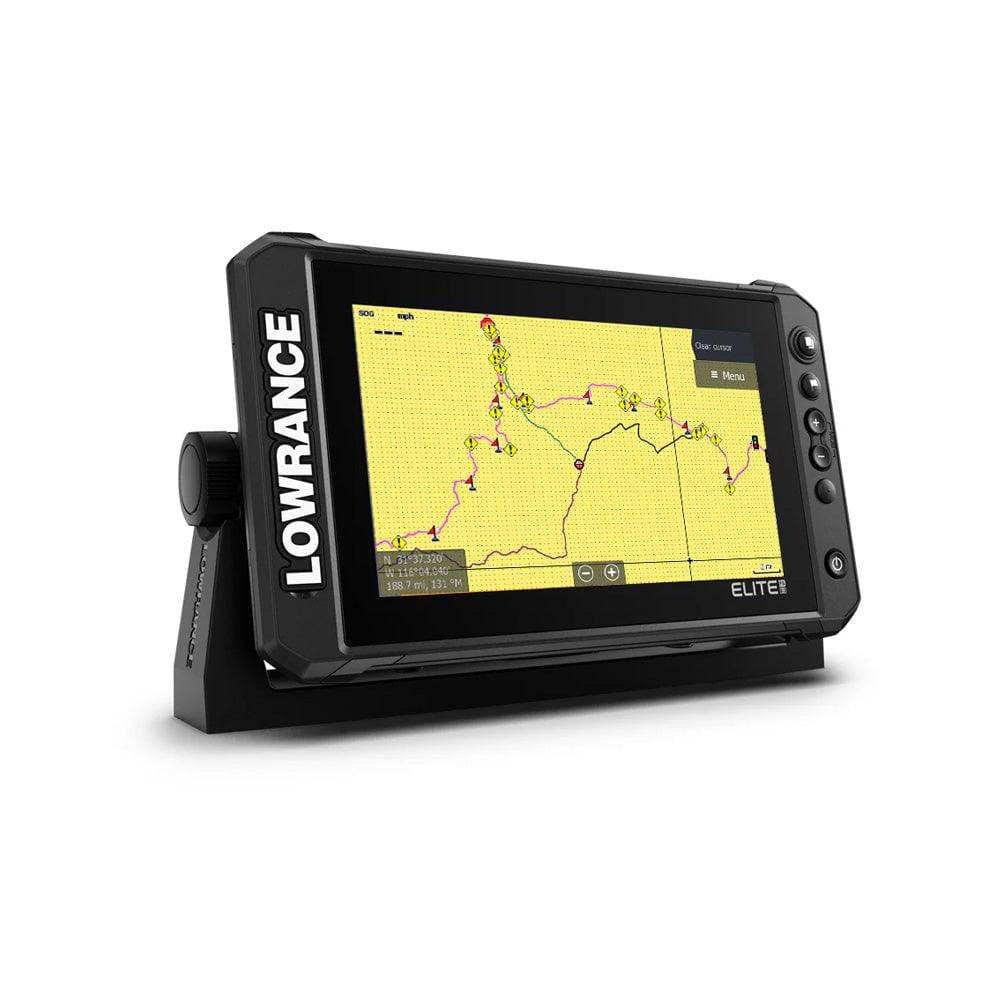 Lowrance Elite FS 9 GPS touchscreen chartplotter with high-resolution display and built-in GPS antenna