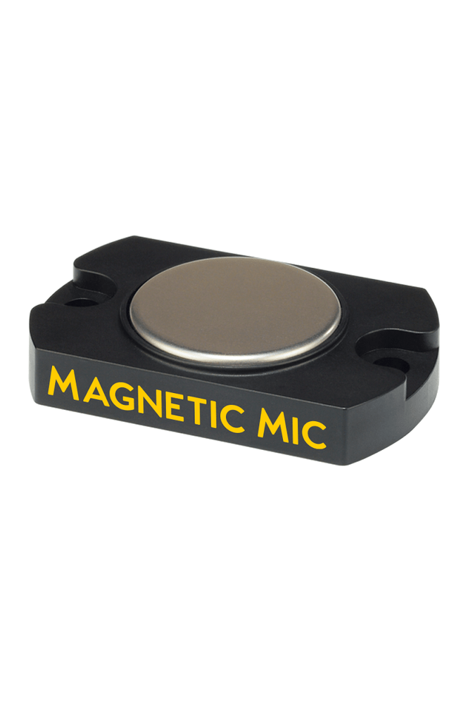 Magnetic Microphone Hang Up device for safe and easy mic storage.