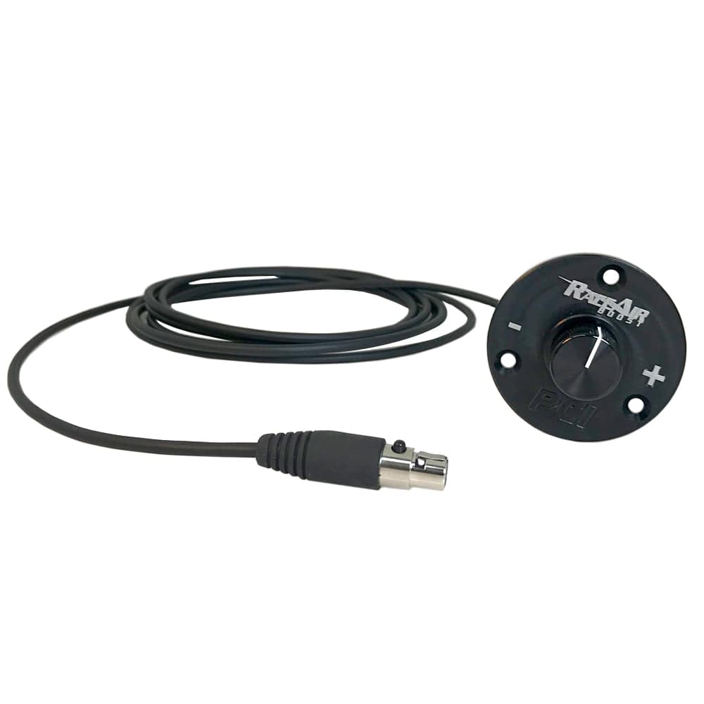 RaceAir Boost remote controller flush mounted with 10-foot TA3 connector cable