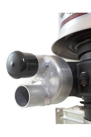 RaceAir Plug blocking unused funnel on air pump system.