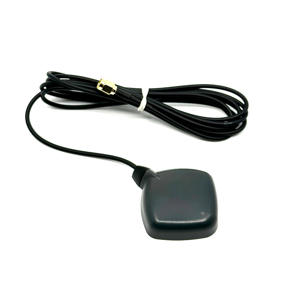 Low profile magnetic mount SAT100 antenna with SMA male connector and weatherproof housing for Icom handheld radios