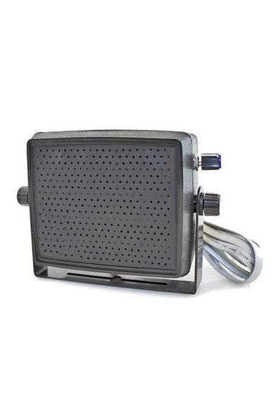 SatComm External Speaker with mounting bracket and cables.