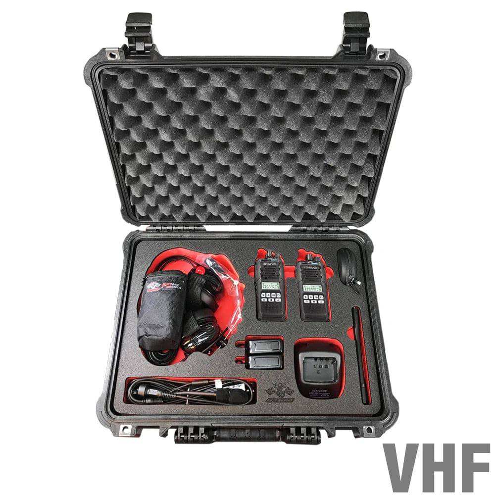 Short Course NX-1200 Pro Package with Kenwood VHF radios and waterproof Pelican case for racing communication