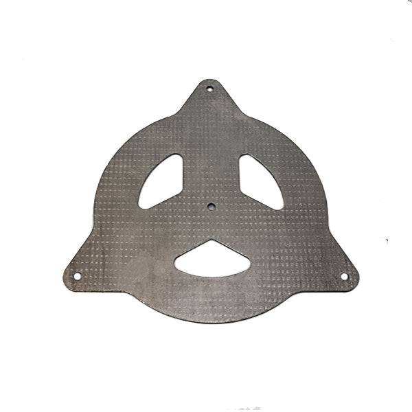 Weld-On SatComm Antenna laser cut steel bracket for PCI Satcomm Antenna installation