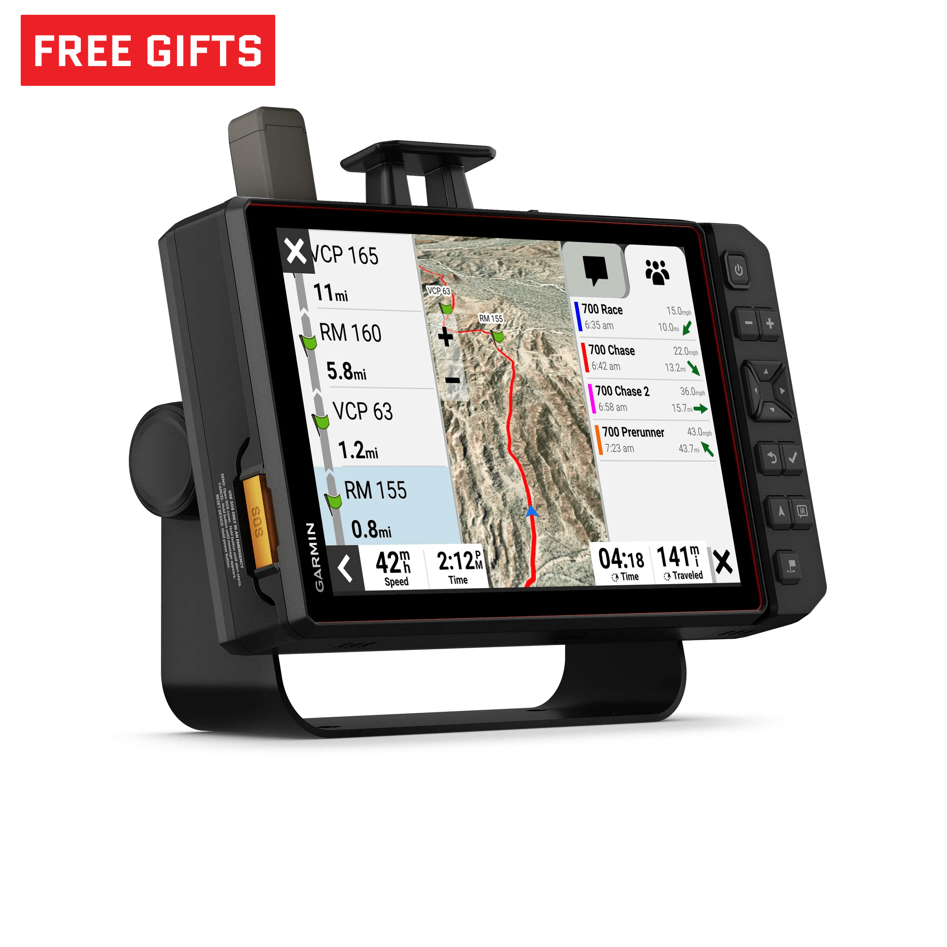Garmin Tread XL 10-inch off-road racing navigator with team tracking for Baja series