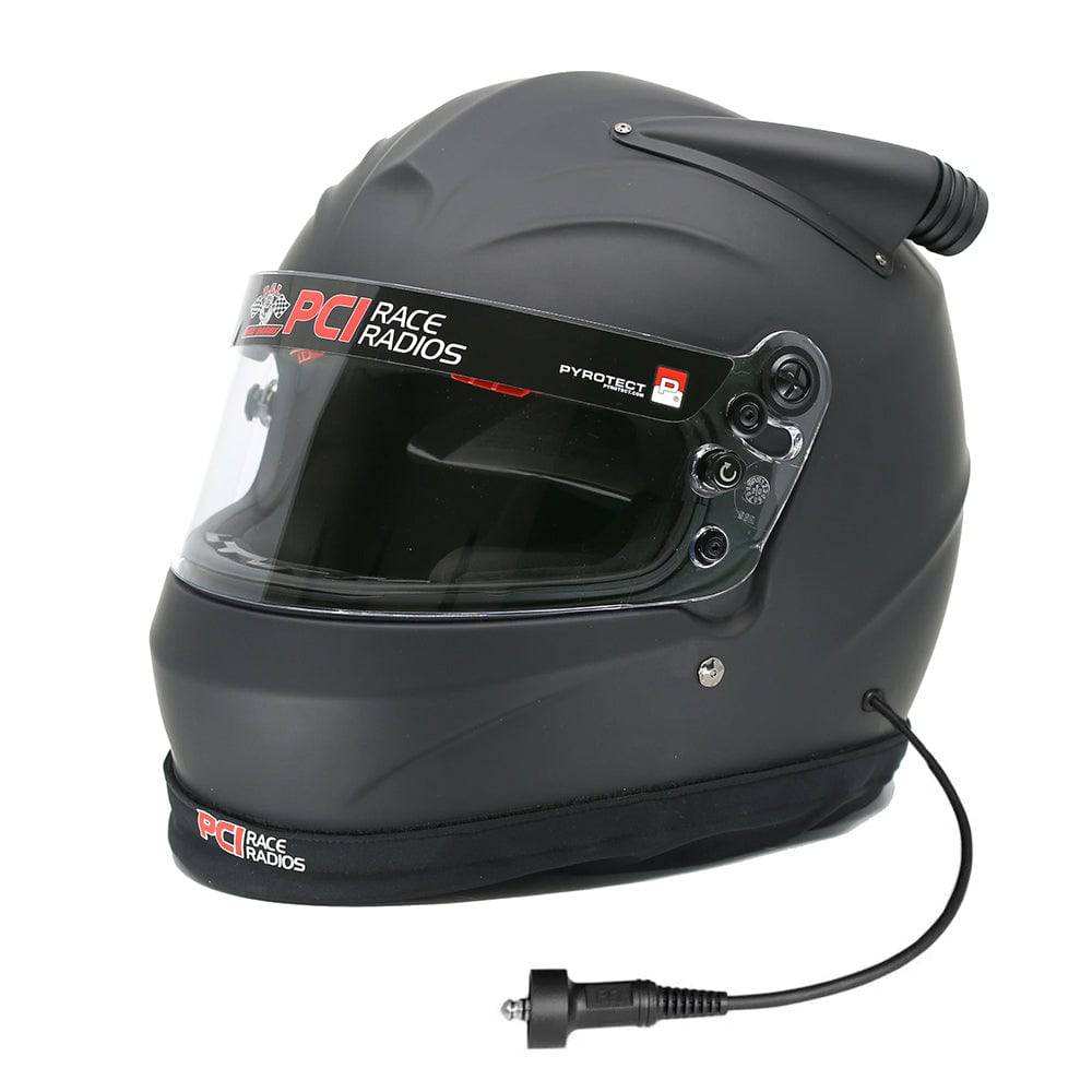 Pyrotect Sportmax DOT Midair helmet with custom PCI wiring for UTV use