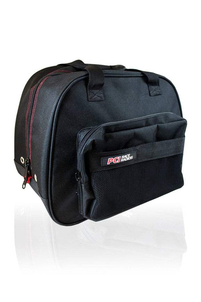 PCI Helmet Bag, durable mesh nylon, spacious compartments, external pockets, ventilation, helmet protection.