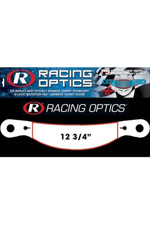 Perimeter Seal Race Tear Offs for Impact helmets, 10-layer distortion-free system by Racing Optics.