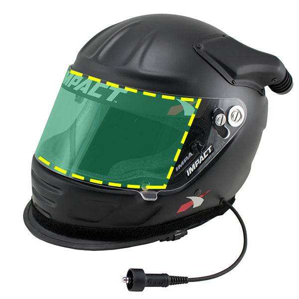 Cruz Armor Shield protection kit for helmets showing self-healing shield covers