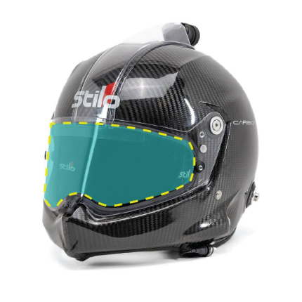 CruzArmor Protection Kit for Stilo helmet with self-healing shields and scratch resistance