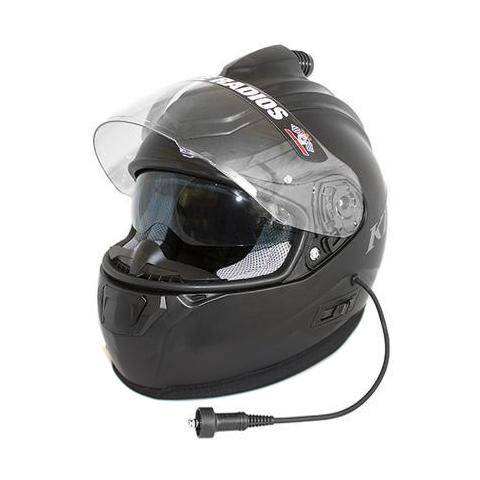 Klim R1 Fresh Air Helmet in flat black with ventilation and sun visor for off-road riding