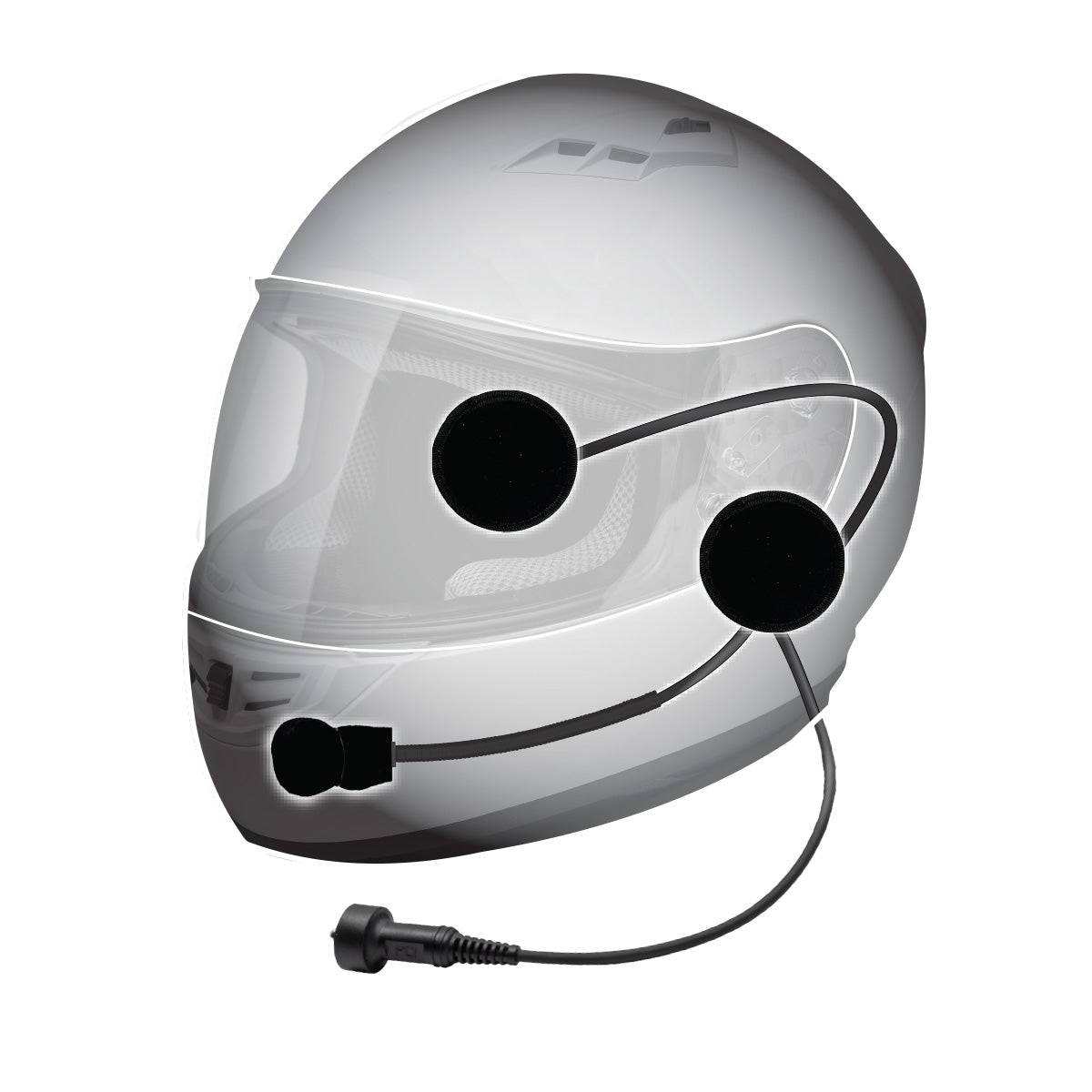 Elite Helmet Wiring Kit with G2 speakers and dynamic microphone for motorcycle helmets