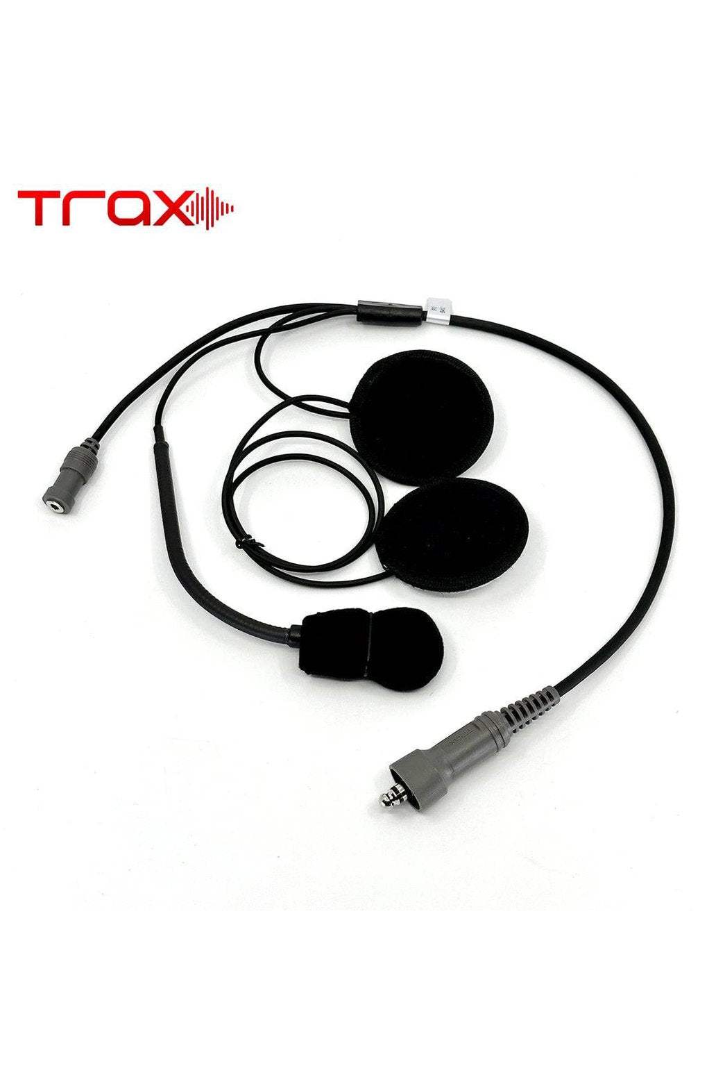 Trax Stereo Helmet Wiring Kit Speakers and Earjack - PCI Race Radios