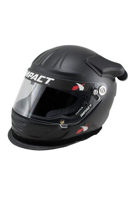Impact Air Draft OS20 SA2020 Helmet with carbon-Kevlar composite and wide eye port for enhanced vision.