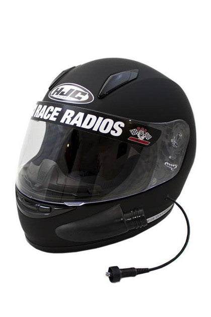 HJC CL-Y Youth DOT Helmet, black, with PCI Custom Wiring and RaceAir options.
