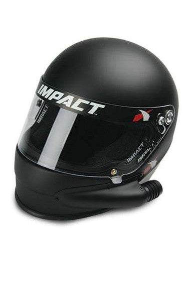 Impact 1320 Side Air SA2020 Helmet in flat black with side forced air inlet.
