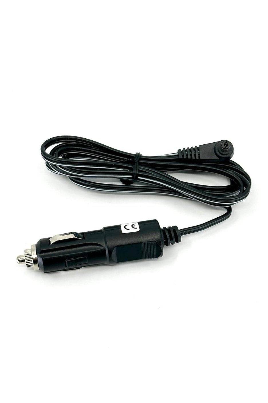 Icom Hand Held Cigar Charger with 1.8m cable, 12V DC output, and 4 amp fuse.