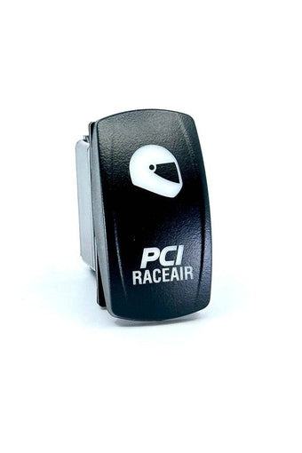 Rocker Switch for RaceAir systems, backlit with amber LED.