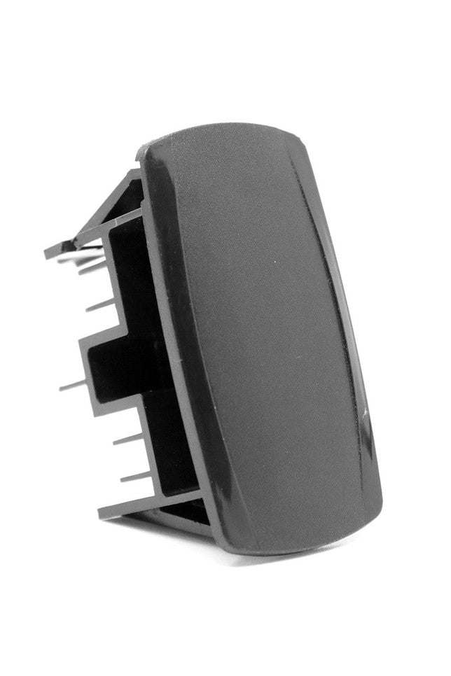 Rocker Switch Hole Plug for vehicle dashboard, black durable material.