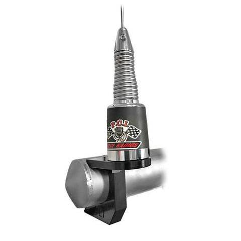 Black anodized billet roll bar antenna mount for 1.5" to 2" tube diameters