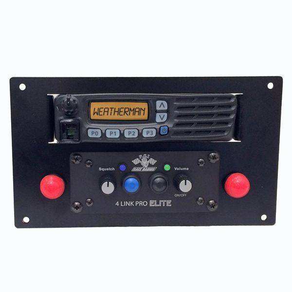 Universal Panel Mount bracket for Icom F5021 radio and intercom installation in vehicles