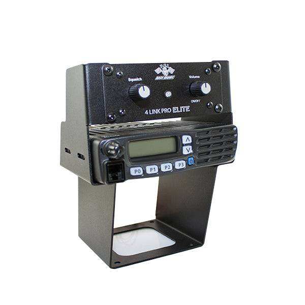 Can-Am X3 Console Bracket for mounting PCI Intercom and Icom or Kenwood two-way radios behind pillars, compatible with 2017-2023 models