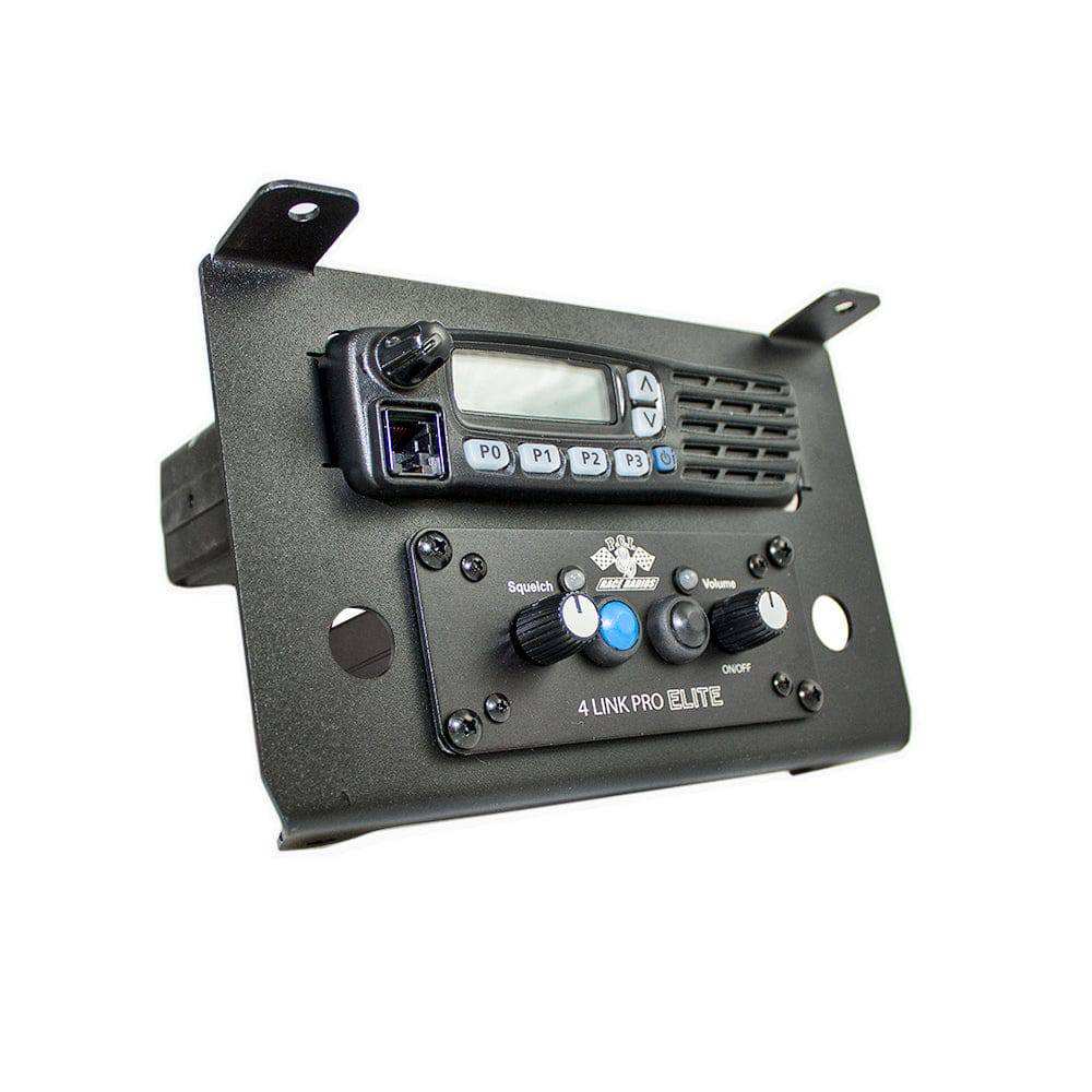 RZR Twist Lock open box replacement bracket for radio and intercom installation under dash with satin black powder coat finish