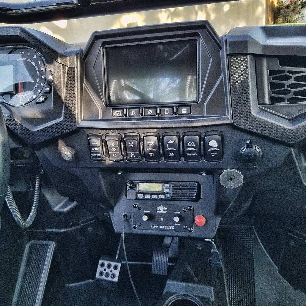 RZR Twist Lock Open Box Replacement Radio and Intercom Bracket - PCI Race Radios