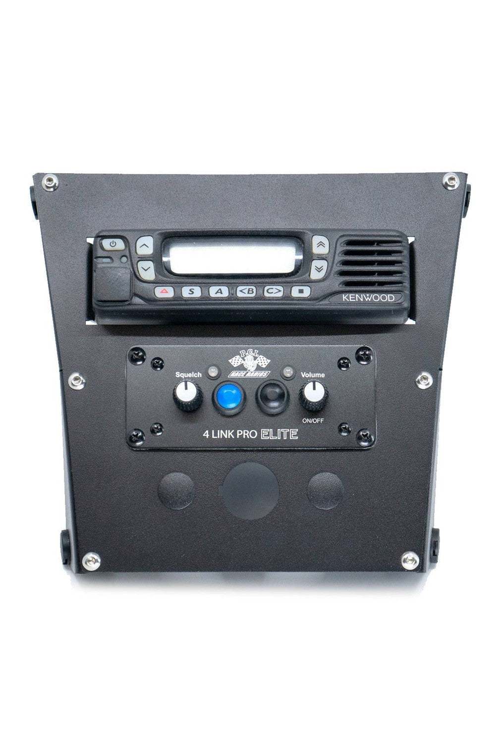 RZR Pro XP and Turbo R console radio intercom bracket for Icom and Kenwood radios.