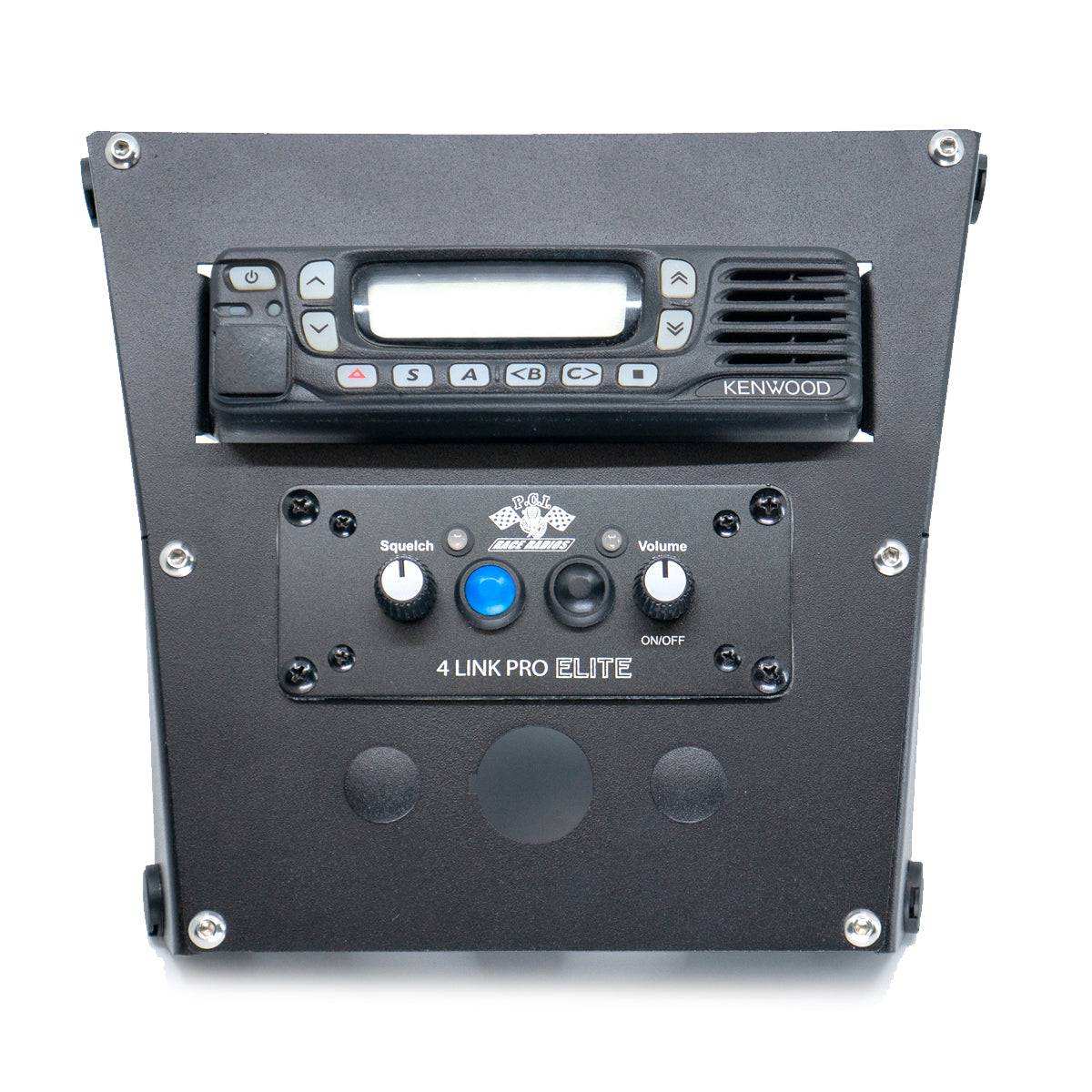 RZR Pro XP Turbo R 2020-2024 console radio intercom bracket mounted with Icom Kenwood radios