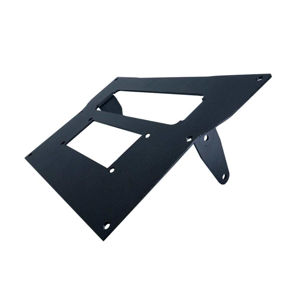 Teryx KRX 1000 Radio Intercom Bracket mounted on Kawasaki Teryx KRK1000 dash for PCI intercom and Icom or Kenwood radio