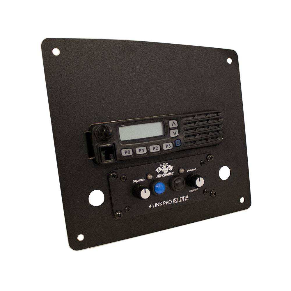 Wildcat XX Radio/Intercom Bracket securely holding PCI intercom and Icom or Kenwood mobile radio