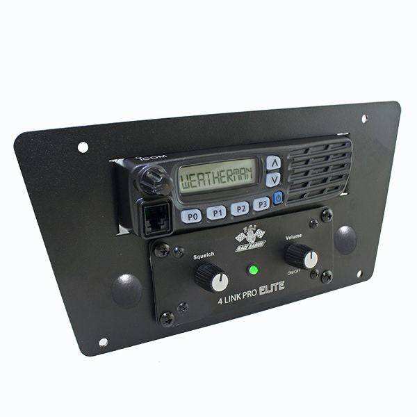 Yamaha YXZ Radio & Intercom Bracket securely mounted with PCI Intercom and Icom radios on 2016-2022 Yamaha YXZ