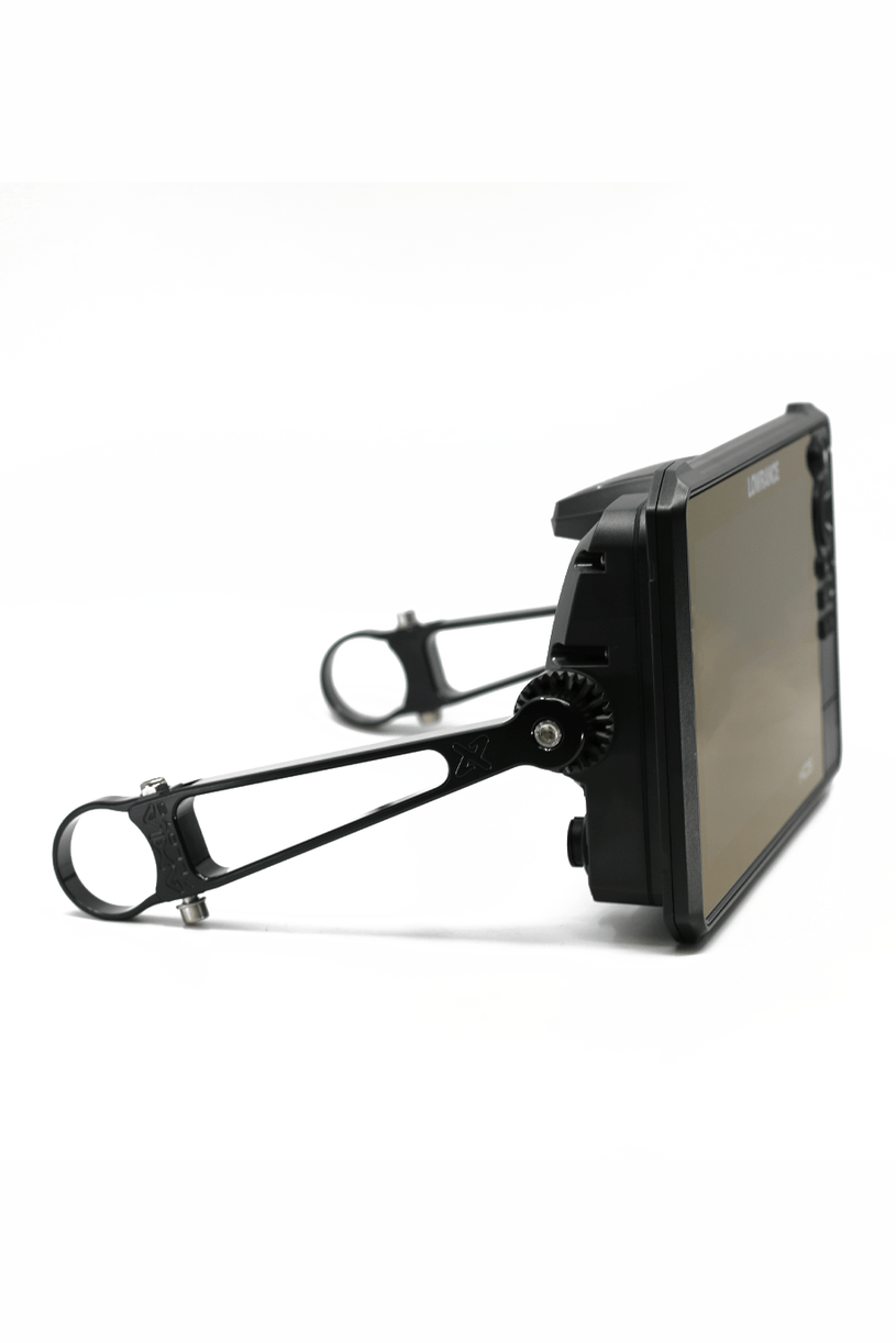 Axia Roll Bar GPS Mount with billet arms for easy installation.