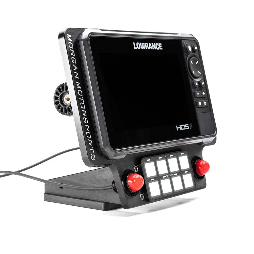 CanAm X3 Elite billet bracket with Lowrance HDS-7 GPS mount and push to talk button holes