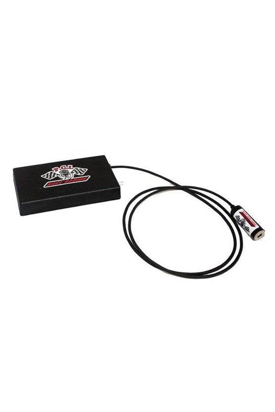 RaceAir Mini Battery Pack with cable for portable fresh air system.