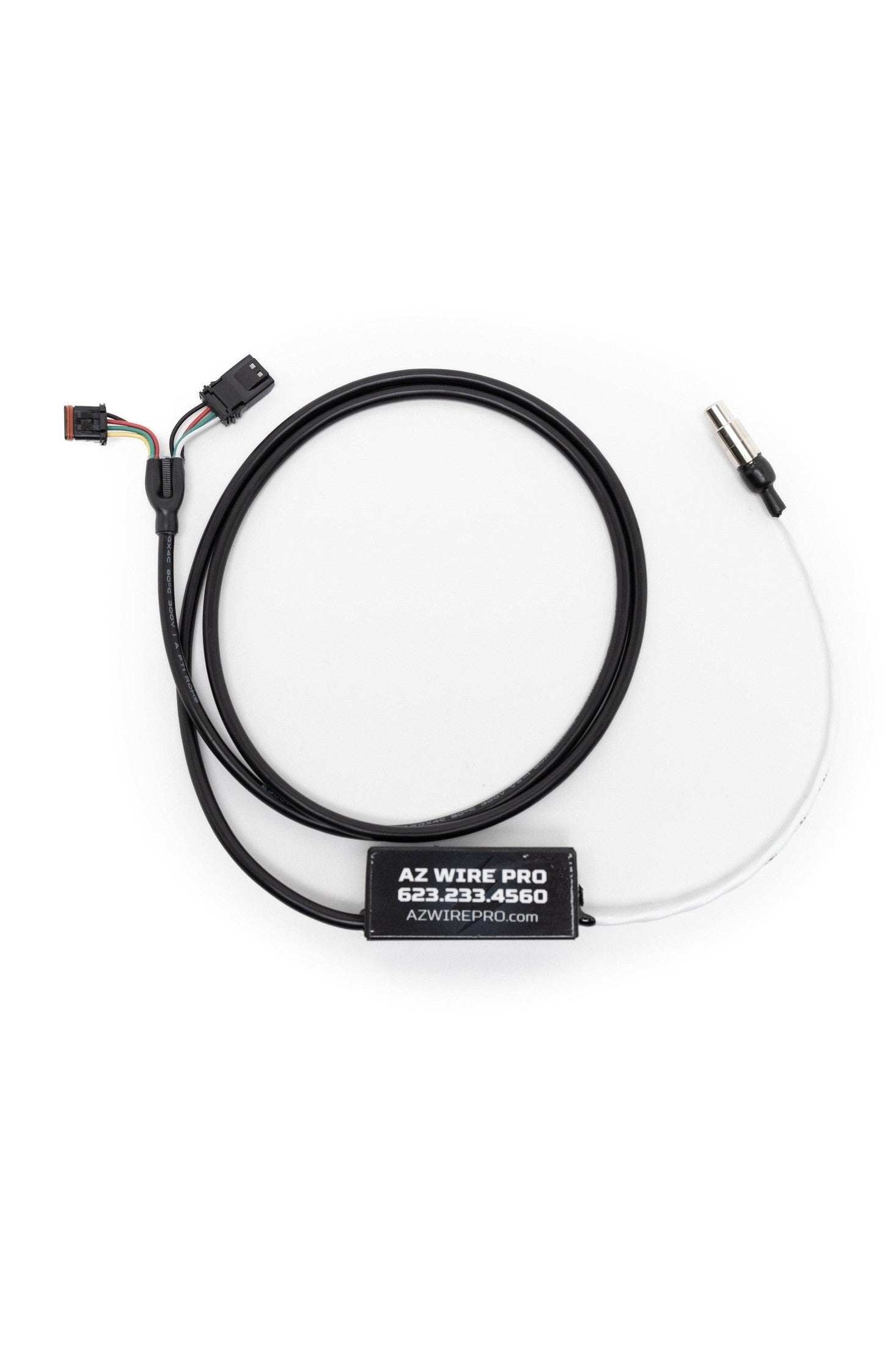 Can-Am Maverick R Steering Wheel PTT Interface Module with wiring harness for radio communication integration