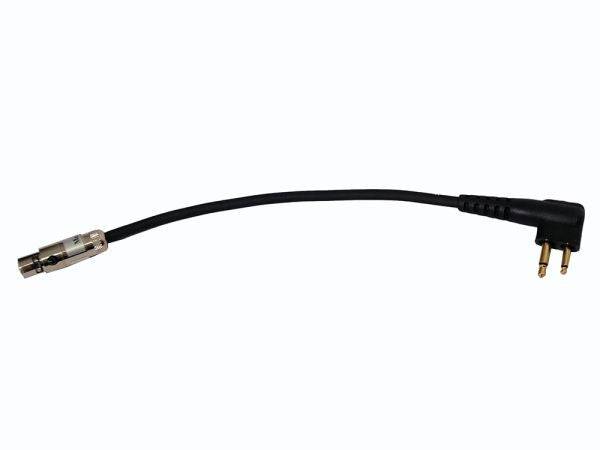 6-inch Radio Adapter Short Cord connecting motorcycle or car harness to handheld radio for clear communication