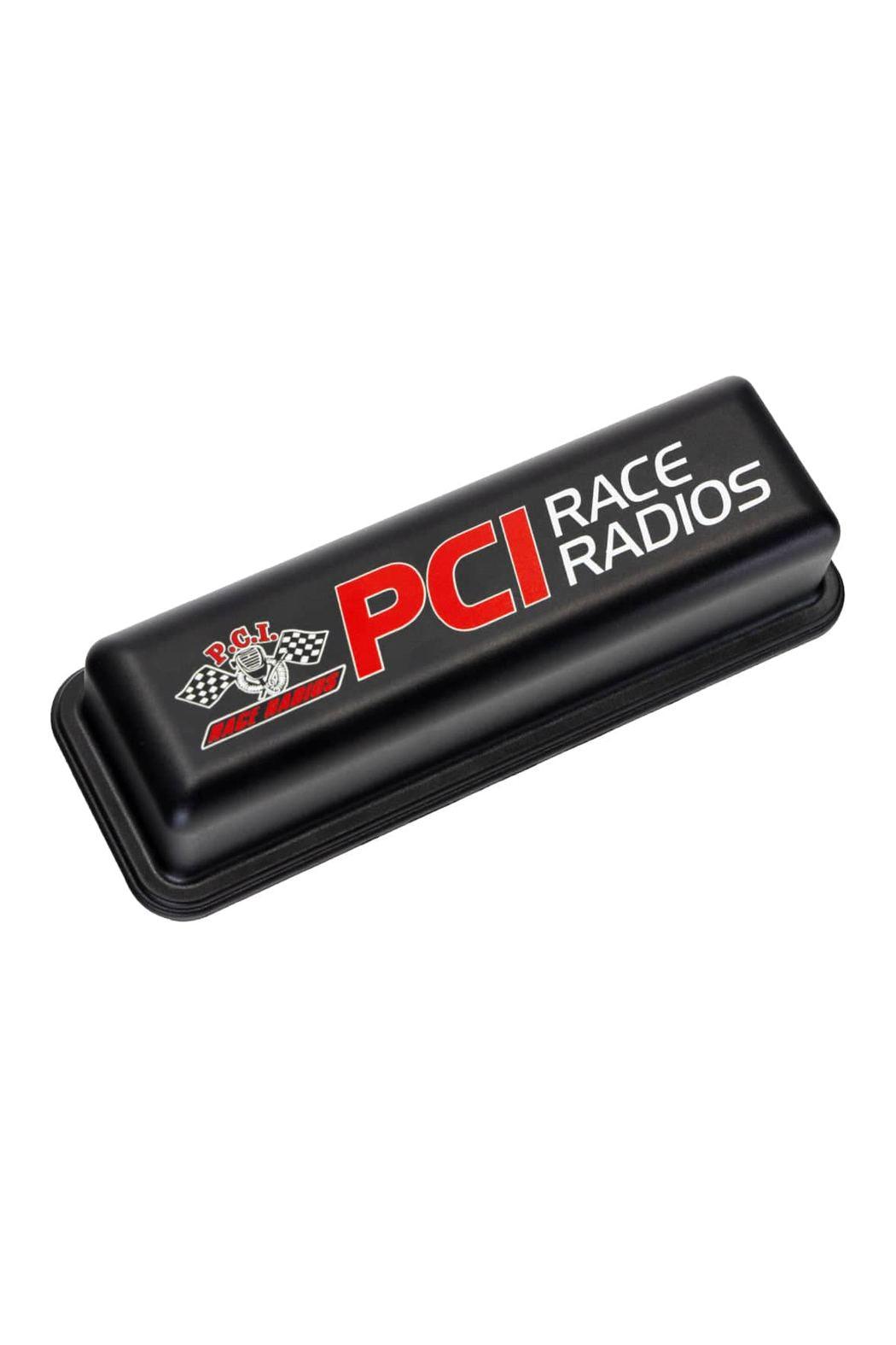 Magnetic Radio Cover for Icom and Kenwood radios, PCI branded, durable protection, compatible with 50 watt models.