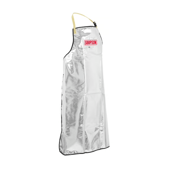 Simpson Fueler Apron made in USA with fire-retardant material and adjustable Kevlar straps for spill protection and thermal safety