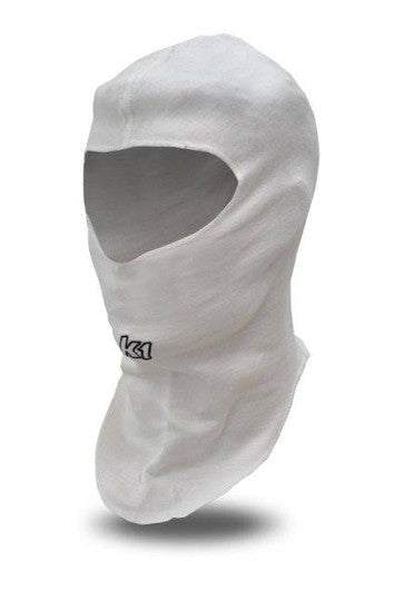 Head Sock Balaclava made from fire-resistant Nomex with reverse stitch design, SFI 3.3 approved.