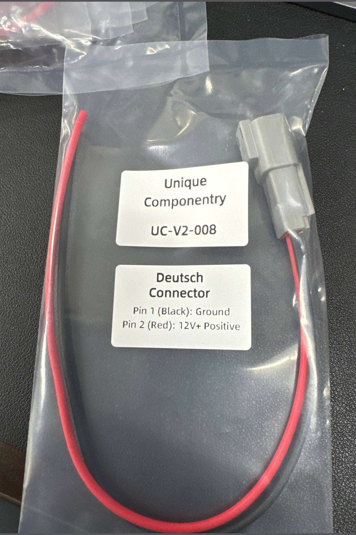 Starlink Deutsch pigtail 12in male pins replacement power cable 10ft in sealed packaging