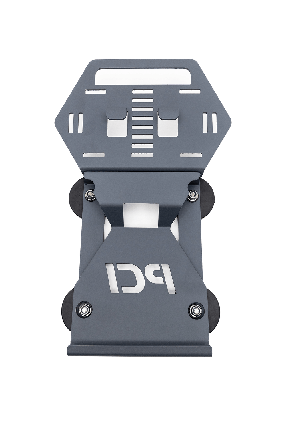 Starlink Mini Go Mount with magnetic feet and velcro straps for versatile mounting.