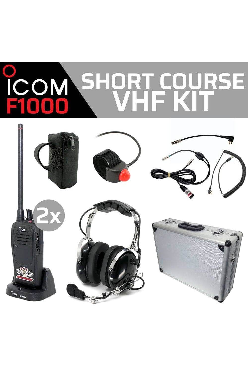 Short Course F1000 kit with radios, headset, harness, and carrying case.