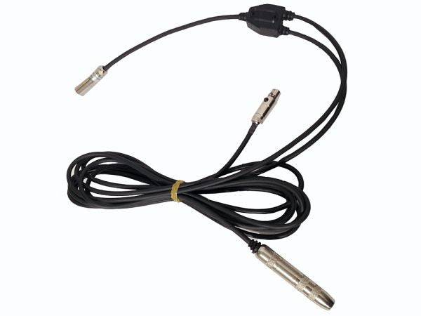 NASCAR single seat harness with 3 pin helmet connection and cable lengths for helmet, PTT, and radio