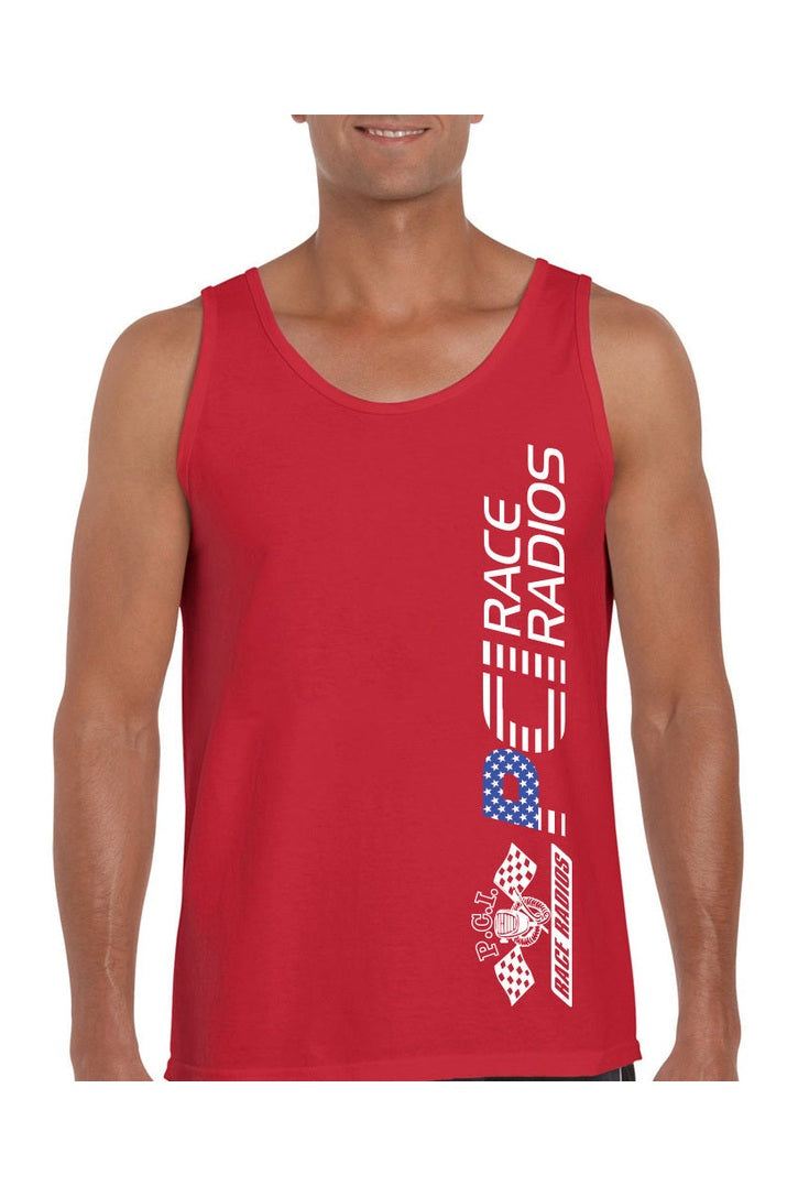 Clearance PCI Flag Tank - Stylish Red Tank Top with Logo