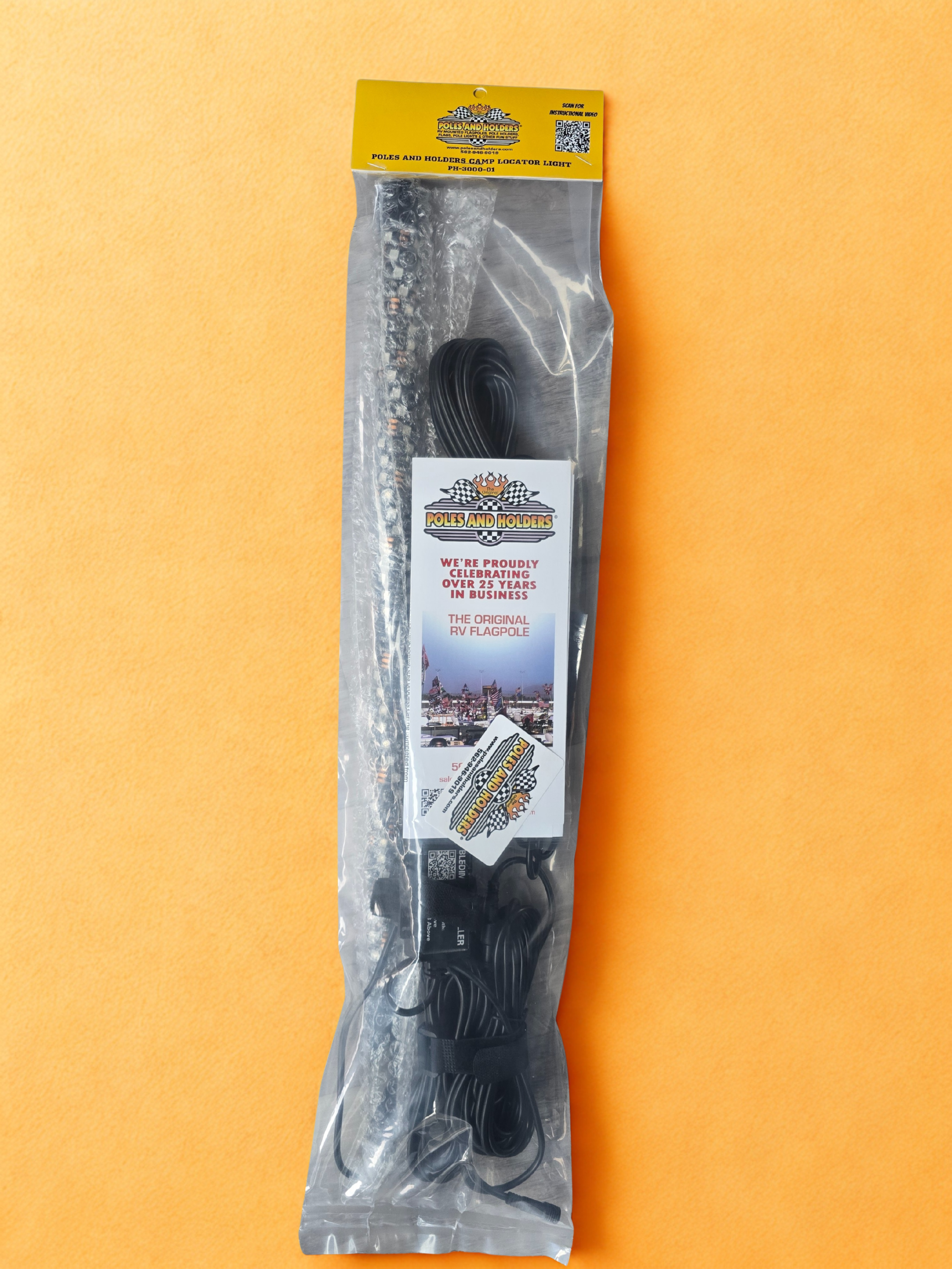 Poles and Holders 2' Camp Marker Light - 12V for Easy Camping Setup